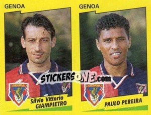 Sticker Giampietro / Pereira  - Calciatori 1996-1997 n. 462 - Panini