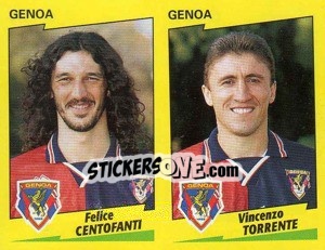 Figurina Centofanti / Torrente  - Calciatori 1996-1997 - Panini