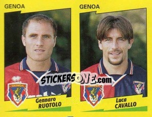 Sticker Ruotolo / Cavallo  - Calciatori 1996-1997 n. 464 - Panini