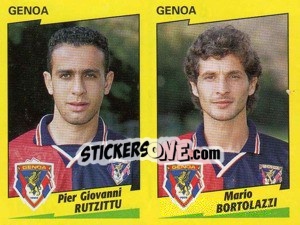 Sticker Rutzittu / Bortolazzi  - Calciatori 1996-1997 n. 465 - Panini