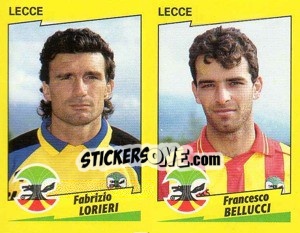 Figurina Lorieri / Bellucci  - Calciatori 1996-1997 - Panini