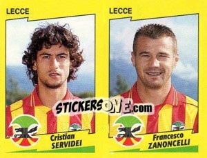 Cromo Servidei / Zanoncelli  - Calciatori 1996-1997 - Panini
