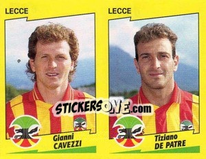 Figurina Cavezzi / De Patre  - Calciatori 1996-1997 - Panini