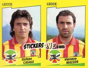 Figurina Casale / Mazzeo  - Calciatori 1996-1997 - Panini