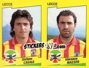 Sticker Casale / Mazzeo  - Calciatori 1996-1997 n. 475 - Panini
