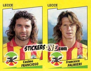 Sticker Francioso / Palmieri  - Calciatori 1996-1997 n. 476 - Panini