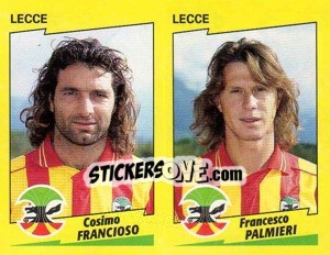 Sticker Francioso / Palmieri  - Calciatori 1996-1997 - Panini