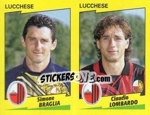 Figurina Braglia / Lombardo  - Calciatori 1996-1997 - Panini