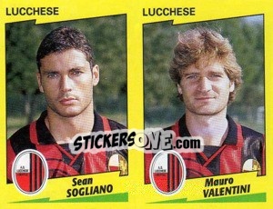 Cromo Sogliano / Valentini  - Calciatori 1996-1997 - Panini