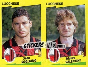 Figurina Sogliano / Valentini  - Calciatori 1996-1997 - Panini