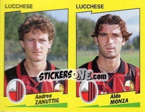 Sticker Zanuttig / Monza  - Calciatori 1996-1997 n. 482 - Panini