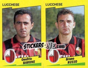 Figurina Barone / Russo  - Calciatori 1996-1997 - Panini