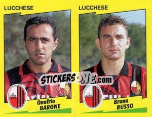 Sticker Barone / Russo  - Calciatori 1996-1997 n. 483 - Panini