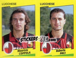 Sticker Coppola / Paci  - Calciatori 1996-1997 - Panini