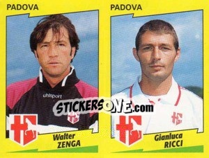 Sticker Zenga / Ricci  - Calciatori 1996-1997 n. 488 - Panini