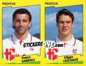 Sticker Gabrieli / Cristante  - Calciatori 1996-1997 n. 490 - Panini