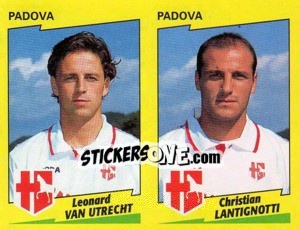 Sticker Van Utrecht / Lantignotti  - Calciatori 1996-1997 n. 492 - Panini