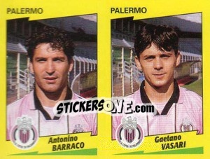 Sticker Barraco / Vasari  - Calciatori 1996-1997 - Panini