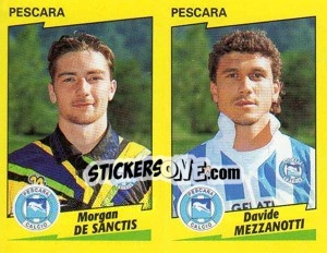 Sticker De Ascentis / Mezzanotti  - Calciatori 1996-1997 - Panini