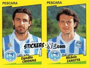Sticker Chionna / Zanutta  - Calciatori 1996-1997 - Panini