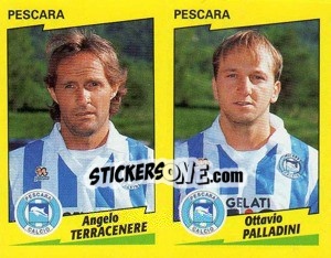Sticker Terracenere / Palladini  - Calciatori 1996-1997 - Panini