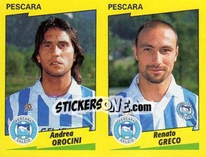 Sticker Orocini / Greco  - Calciatori 1996-1997 n. 511 - Panini