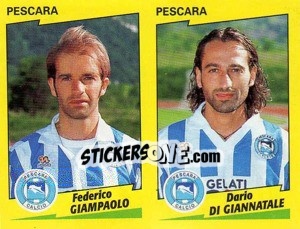 Sticker Giampaolo / Di Giannatale  - Calciatori 1996-1997 n. 512 - Panini