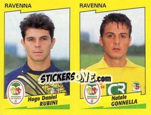 Figurina Rubini / Gonnella  - Calciatori 1996-1997 - Panini