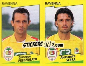 Sticker Pregnolato / Serra  - Calciatori 1996-1997 - Panini