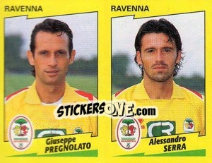 Sticker Pregnolato / Serra  - Calciatori 1996-1997 n. 518 - Panini