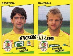 Figurina Gadda / Iachini  - Calciatori 1996-1997 - Panini