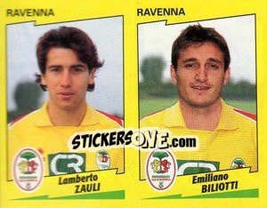 Figurina Zauli / Biliotti  - Calciatori 1996-1997 - Panini