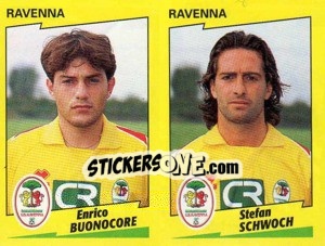 Sticker Buonocore / Schwoch  - Calciatori 1996-1997 n. 521 - Panini