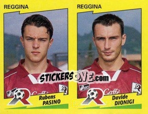 Sticker Pasino / Dionigi  - Calciatori 1996-1997 n. 529 - Panini