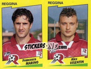 Sticker Marino / Visentin  - Calciatori 1996-1997 - Panini