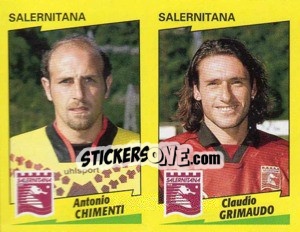 Sticker Chimenti / Grimaudo  - Calciatori 1996-1997 n. 533 - Panini