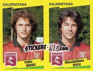 Sticker Moro / Rosa  - Calciatori 1996-1997 - Panini