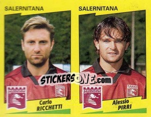 Figurina Ricchetti / Pirri  - Calciatori 1996-1997 - Panini