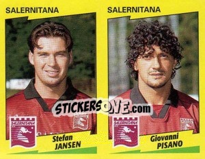 Figurina Jansen / Pisano  - Calciatori 1996-1997 - Panini