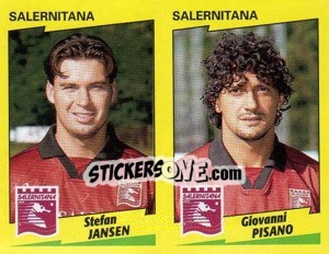 Sticker Jansen / Pisano  - Calciatori 1996-1997 n. 539 - Panini