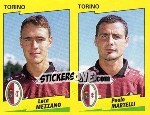 Cromo Mezzano / Martelli  - Calciatori 1996-1997 - Panini