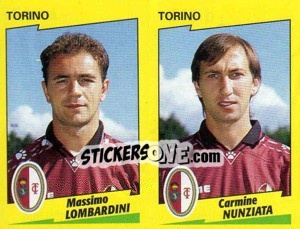 Figurina Lombardini / Nunziata  - Calciatori 1996-1997 - Panini