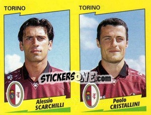 Sticker Scarchilli / Cristallini  - Calciatori 1996-1997 - Panini
