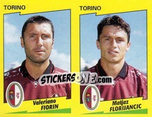 Sticker Fiorin / Florijancic  - Calciatori 1996-1997 n. 547 - Panini
