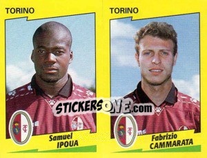 Sticker Ipoua / Cammarata  - Calciatori 1996-1997 n. 548 - Panini