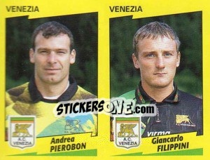 Sticker Pierobon / Filippini  - Calciatori 1996-1997 n. 551 - Panini