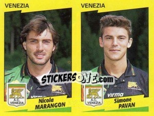 Figurina Marangon / Pavan  - Calciatori 1996-1997 - Panini