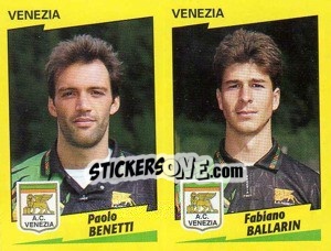 Sticker Benetti / Ballarin  - Calciatori 1996-1997 n. 553 - Panini