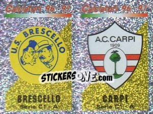 Cromo Scudetto Brescello/Capri (a/b)