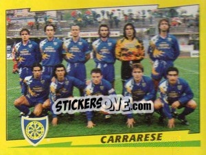 Cromo Squadra Carrarese - Calciatori 1996-1997 - Panini